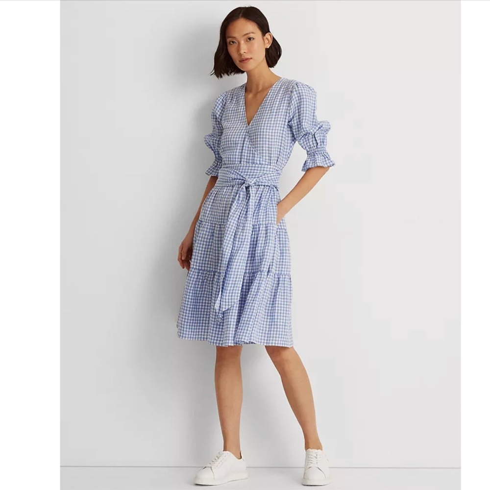 Lauren Ralph Lauren: Gingham Fit & Flare Dress (NWOT)